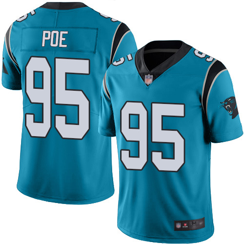 Carolina Panthers Limited Blue Men Dontari Poe Alternate Jersey NFL Football #95 Vapor Untouchable->carolina panthers->NFL Jersey